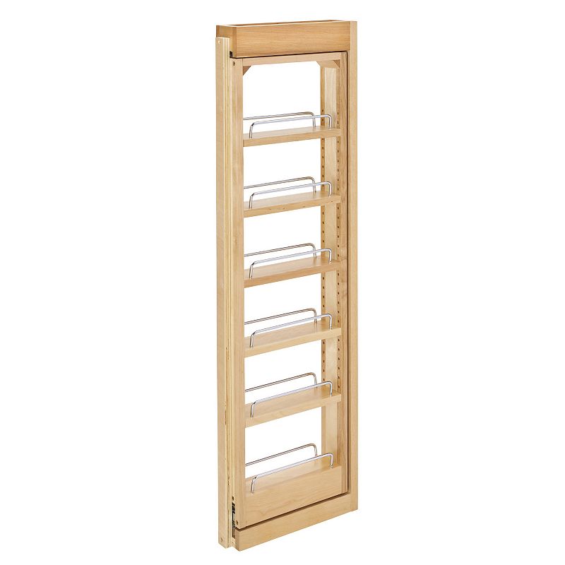 Rev-a-shelf Pull Out Wall Filler Cabinet Wooden Organizer， 39 Hgt， 432-wf39-3c