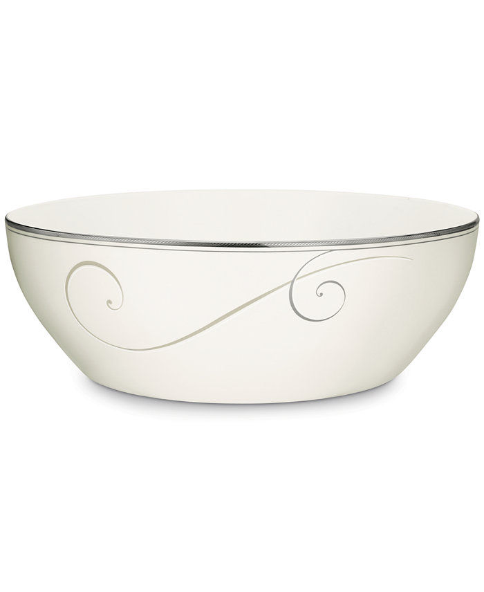 Noritake Dinnerware Platinum Wave Round Vegetable Bowl