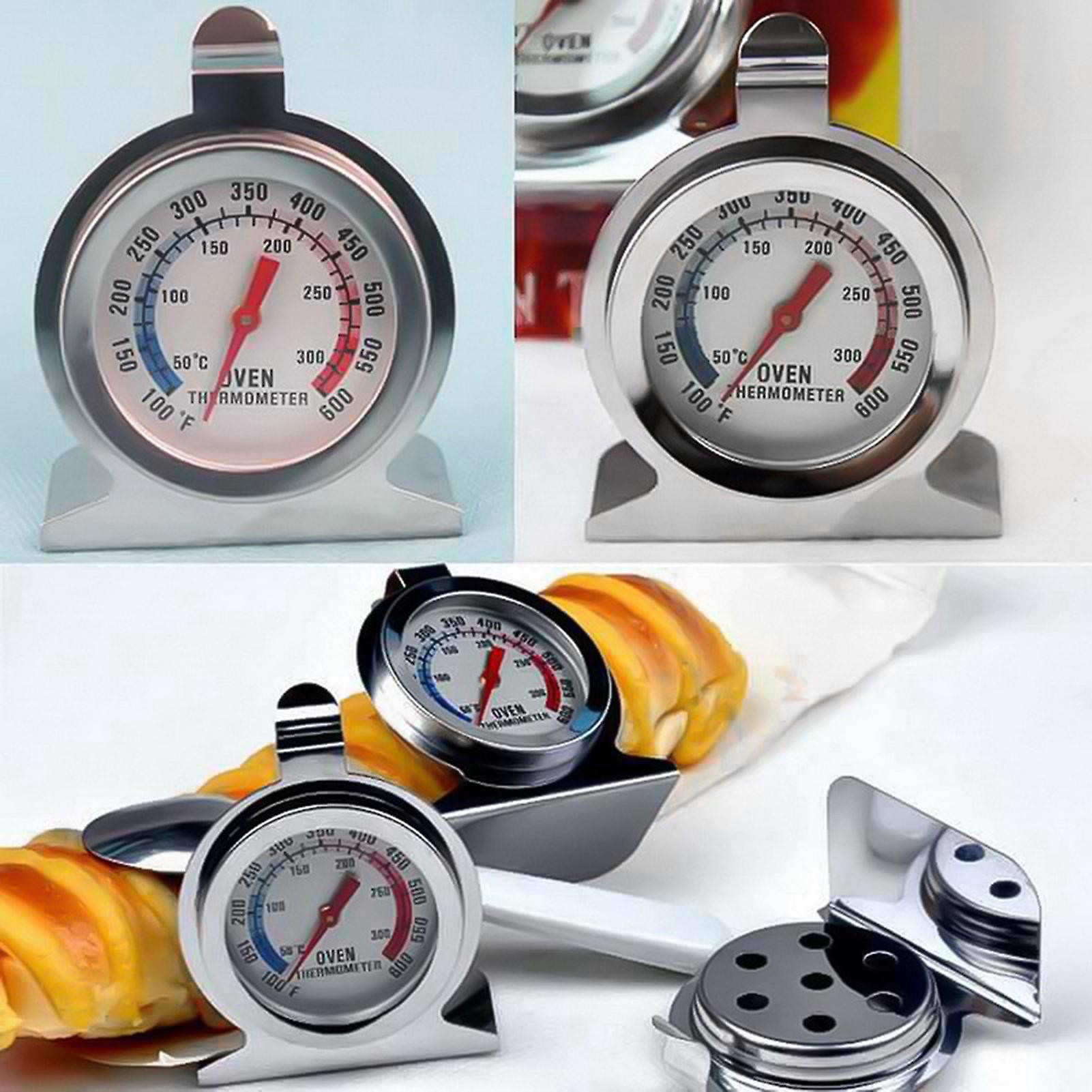 1pcs In Oventhermometer Oven Grill Fry Chef Smoker Thermometer Instant Read Stainless Steel Thermometer Kitchen Cooking Thermometer For Bbq Baking