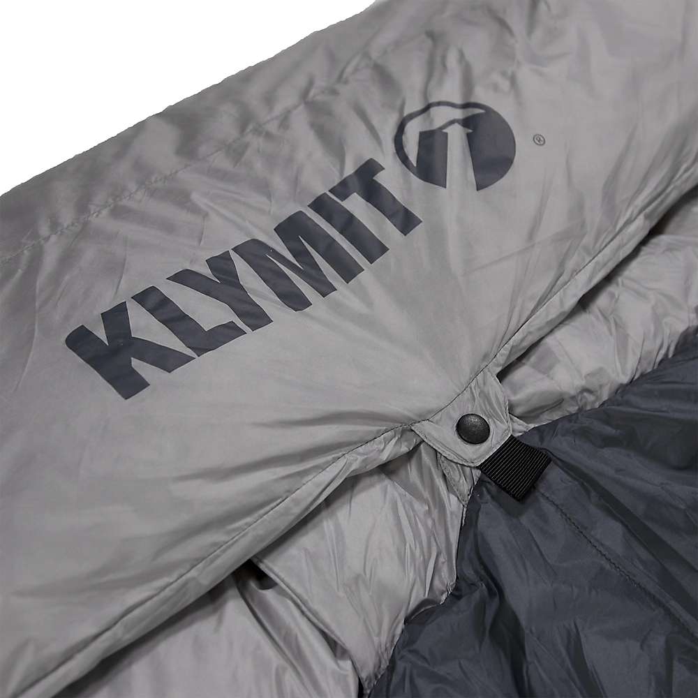 Klymit KSB Three-Season Down Hybrid (30deg) Double Sleeping Bag, 82x46in, Grey