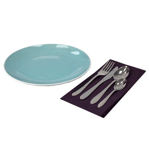 16-piece Silver Stainless Steel Flatware Set