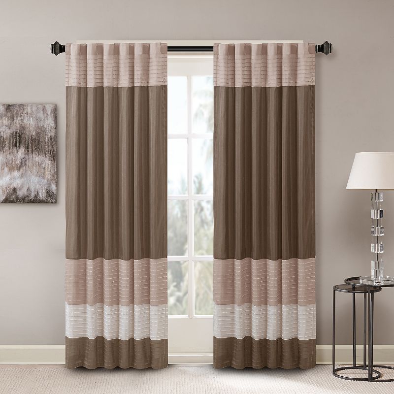 Madison Park Eastridge Light Filtering 1-Panel Rod Pocket Window Curtain - 50'' x 84''