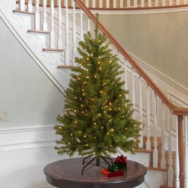 National Tree Company 4.5 ft. North Valley PreLit Spruce Christmas Tree