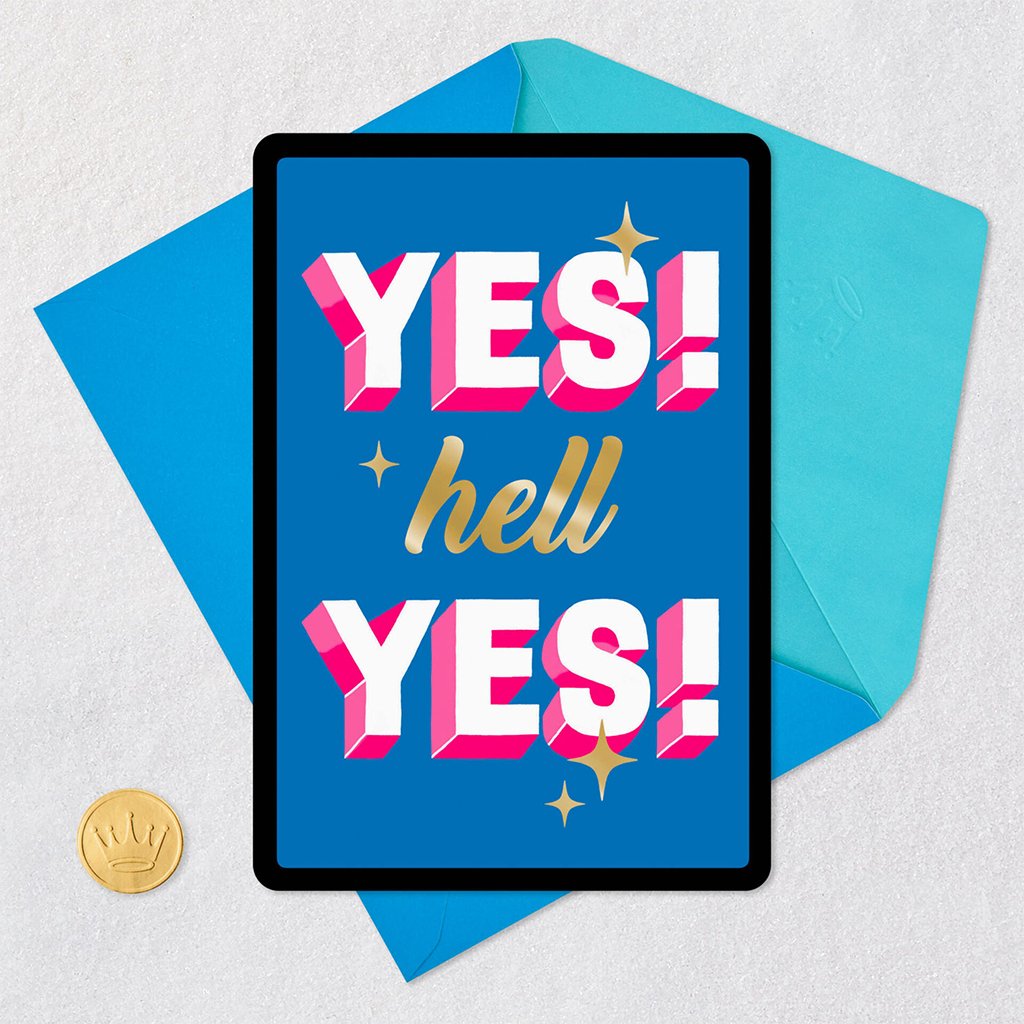 Hell Yes Venmo Congratulations Card