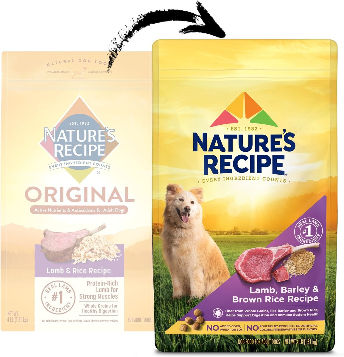 Nature's Recipe Adult Lamb， Barley and Brown Rice Recipe Dry Dog Food