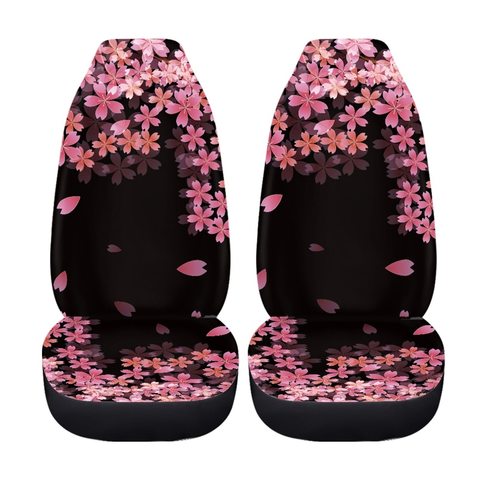 Xoenoiee Cherry Blossoms Car Seat Cover for Front Saddle Blanket Bucket Automotive Driver Seat Covers Universal Fit for Most Cars Sedan SUV Truck Van