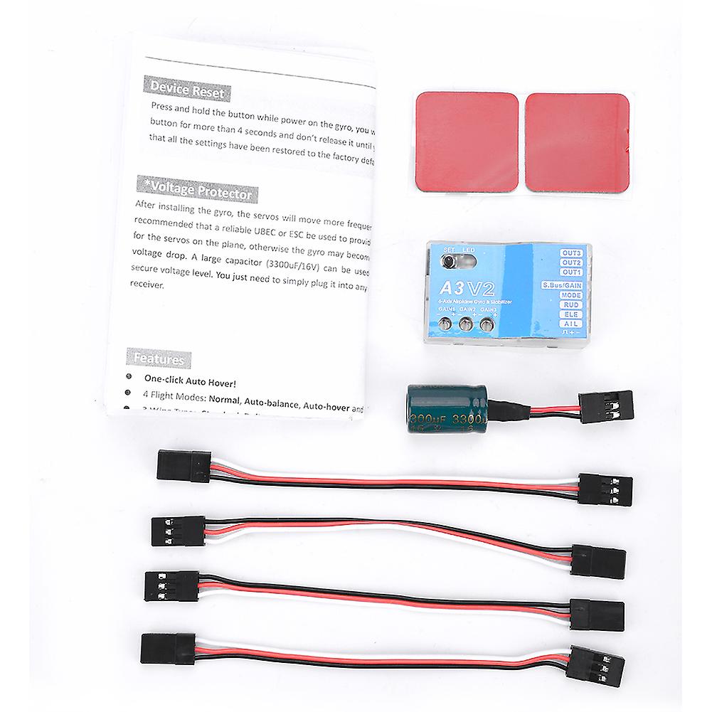 F50a 3-axle Gyro A3 V2 Flight Controller Stabilizer System For Rc Fixed-wing Airplane