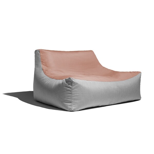 Jaxx Lavista Outdoor Bean Bag Loveseat / Modern Patio Sofa