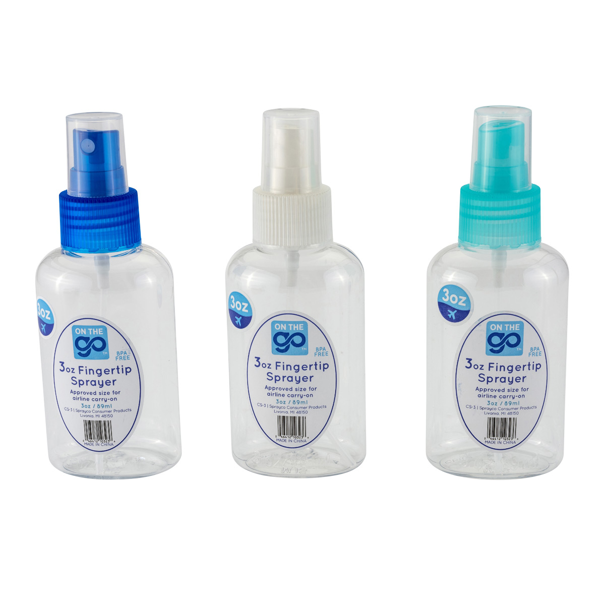 3 oz Travel Mister Bottle Assorted