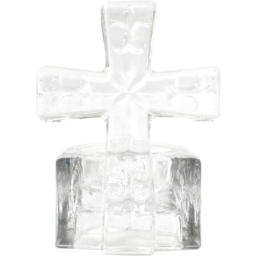 Better Homes and Gardens Religious Crystal Cross Tealight Candle Holder