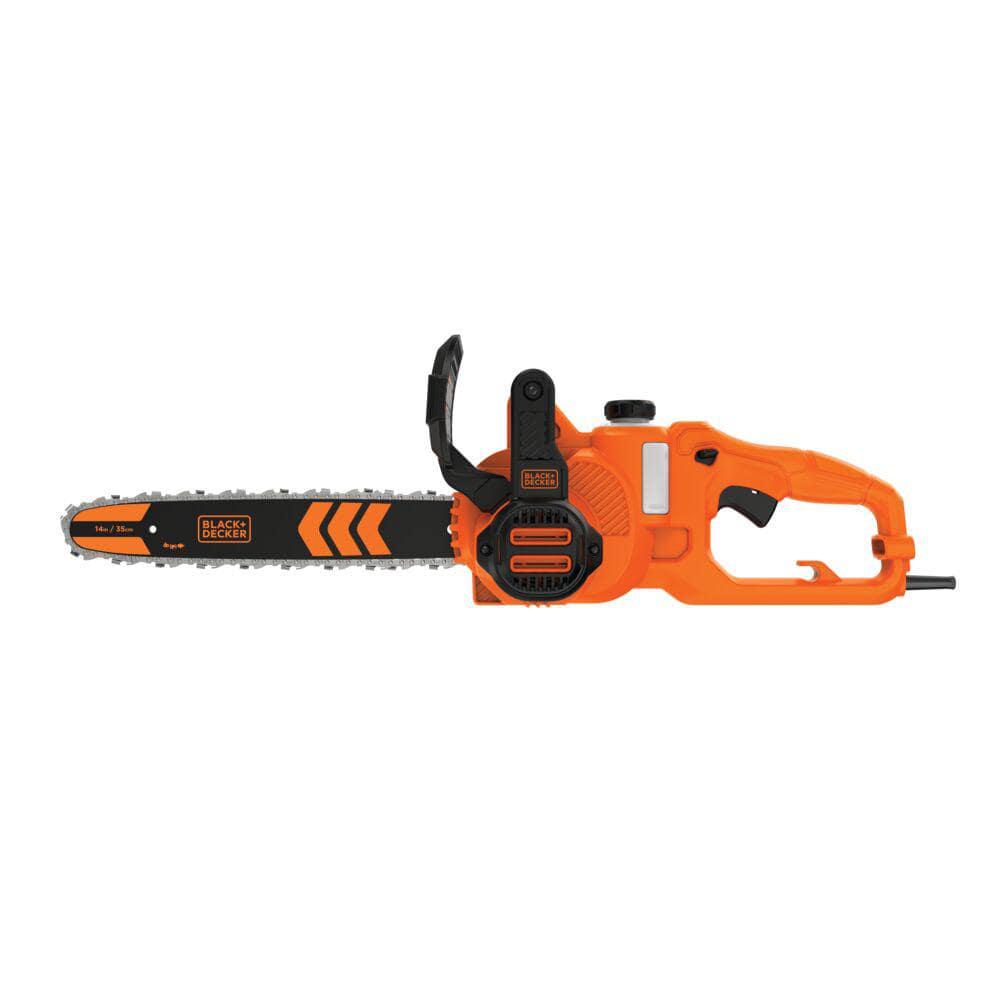 BLACKDECKER 14 in 8 AMP Corded Electric Rear Handle Chainsaw with Automatic Oiler