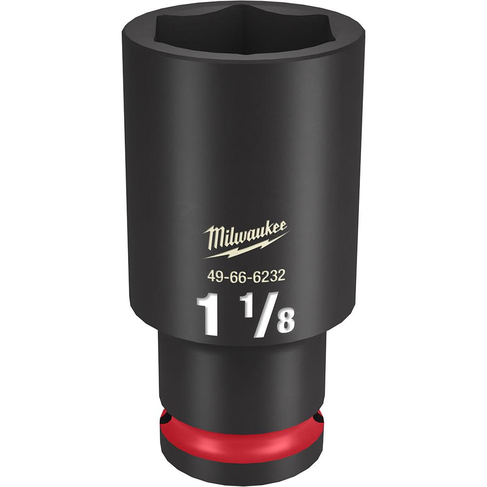 Milwaukee Impact Socket 1/2 Drive 1 1/8 Deep 6 Point 49-66-6232 from Milwaukee