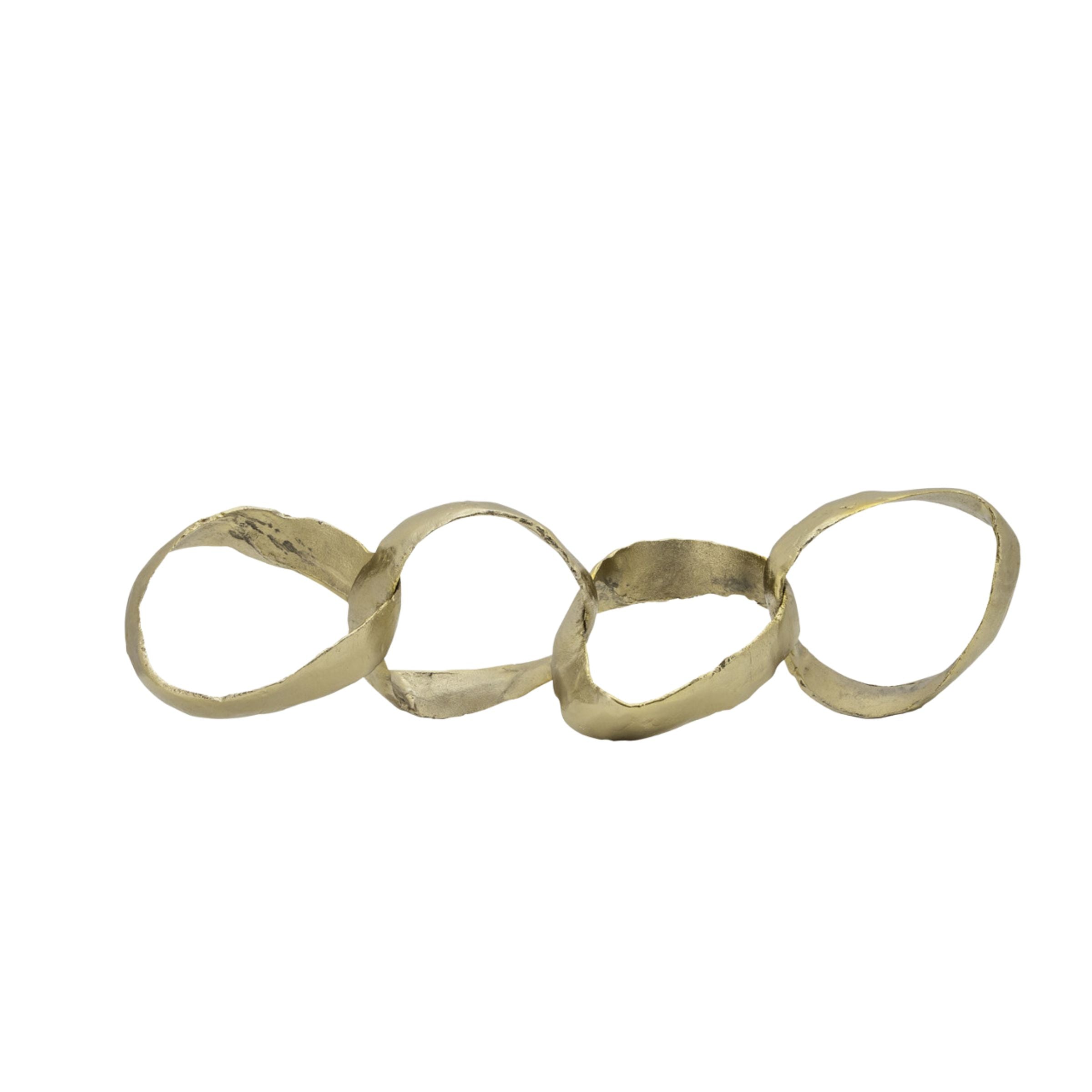 Metal Ring Chains, Gold 15658-01