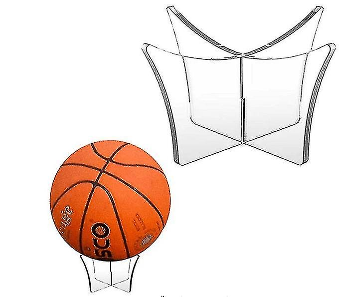 2pcs Basketball Stand Football Bracket Acrylic Ball Display Stand Ball Display Stands