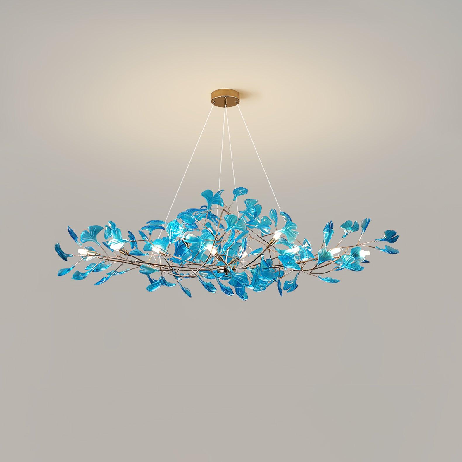 Acrylic Ginkgo Leaf Chandelier