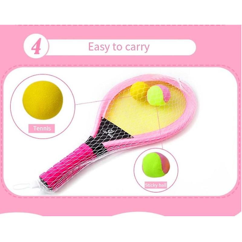 Kids Tennis Racket Set Nbr Badminton Play Game Toy At The Beach Lawn