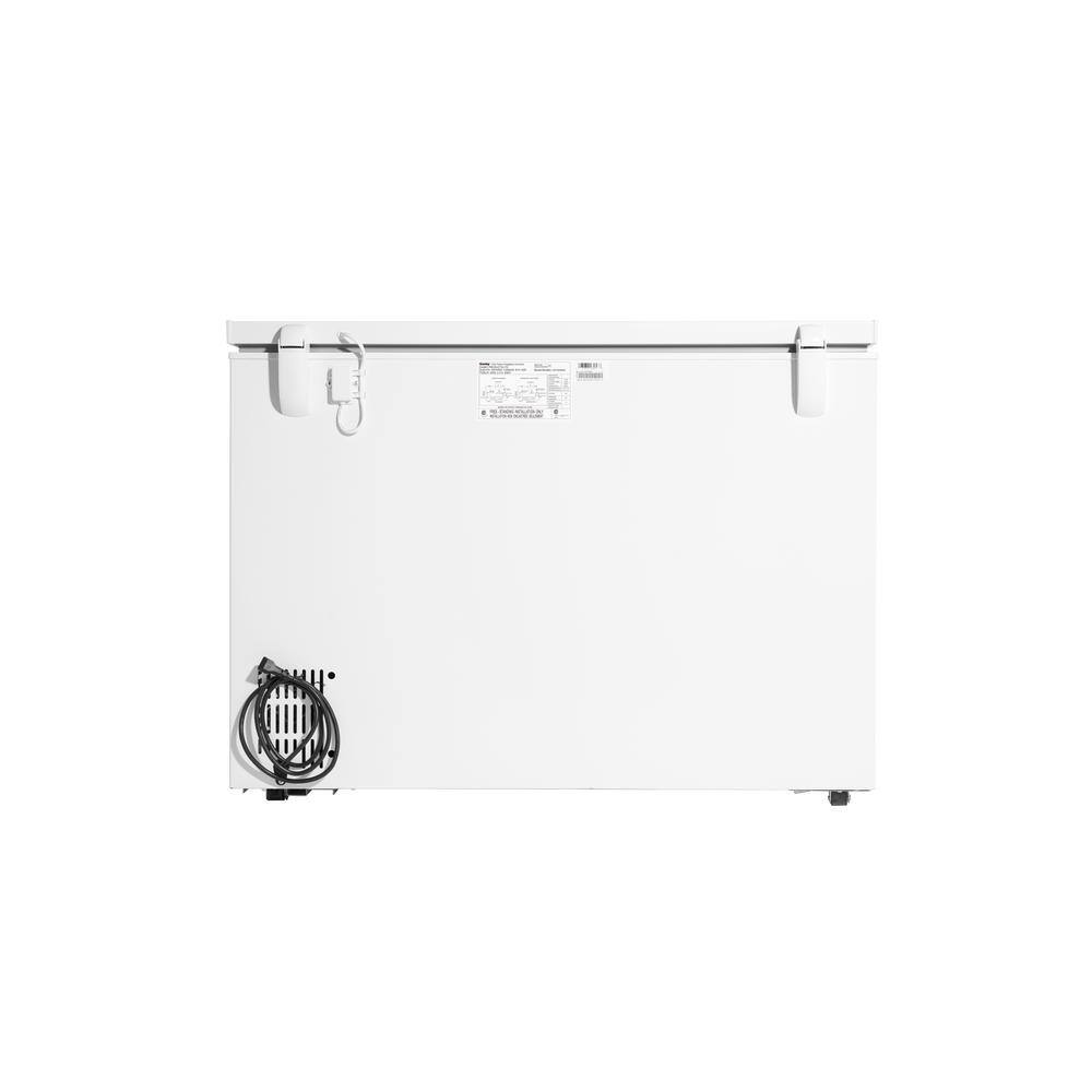 Danby 44 in. 10.0 cu. ft. Manual Defrost Square Model Chest Freezer DOE Garage Ready in White DCF100A6WM