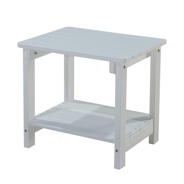 Solid Color Plastic Wood End Table