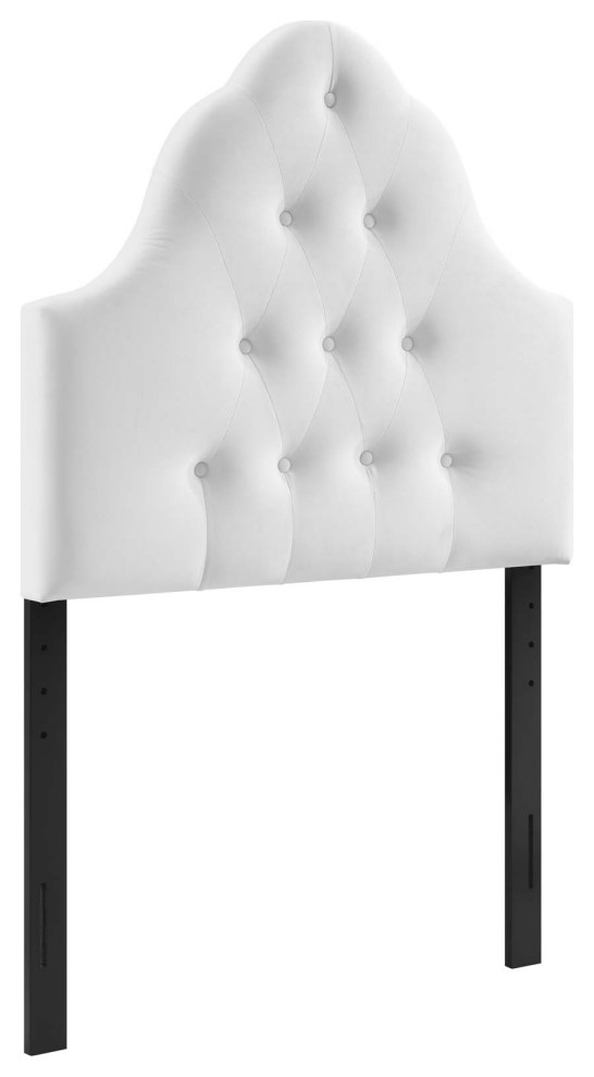 Sovereign Twin Diamond Tufted Performance Velvet Headboard   Transitional   Headboards   by Modway  Houzz