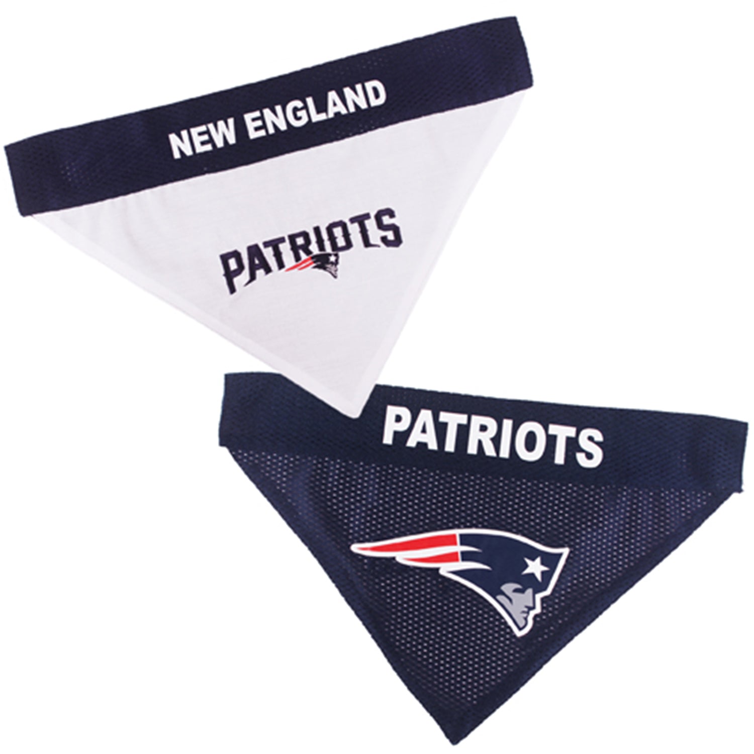 Pets First NFL New England Patriots Dog Bandana - Licensed， Reversible Pet Bandana - 2 sided Bandana