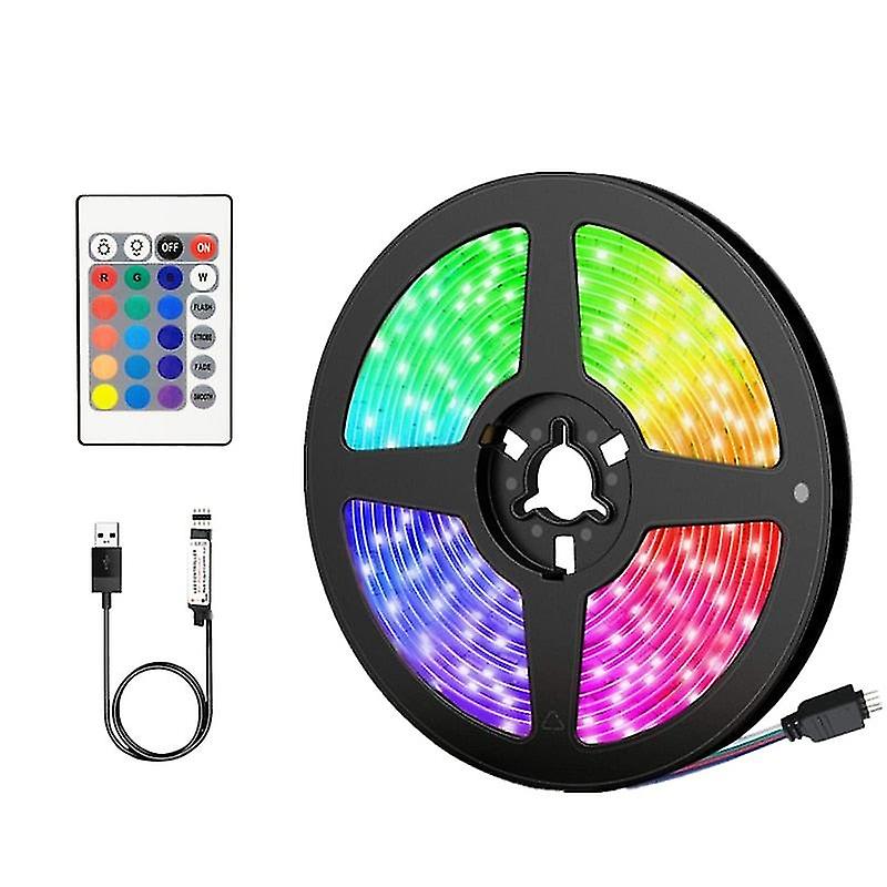 1m-5m Led Strip Light Rgb 5v 5050 2835 Usb Bluetooth Diy Flexible Diode Suitable For Party Living Room Decor Luces Holiday Gift