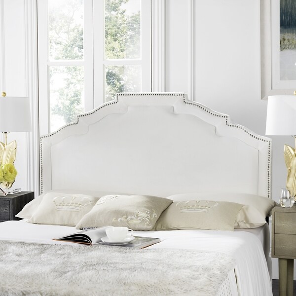 SAFAVIEH Alexia White Headboard (King) - - 16391343