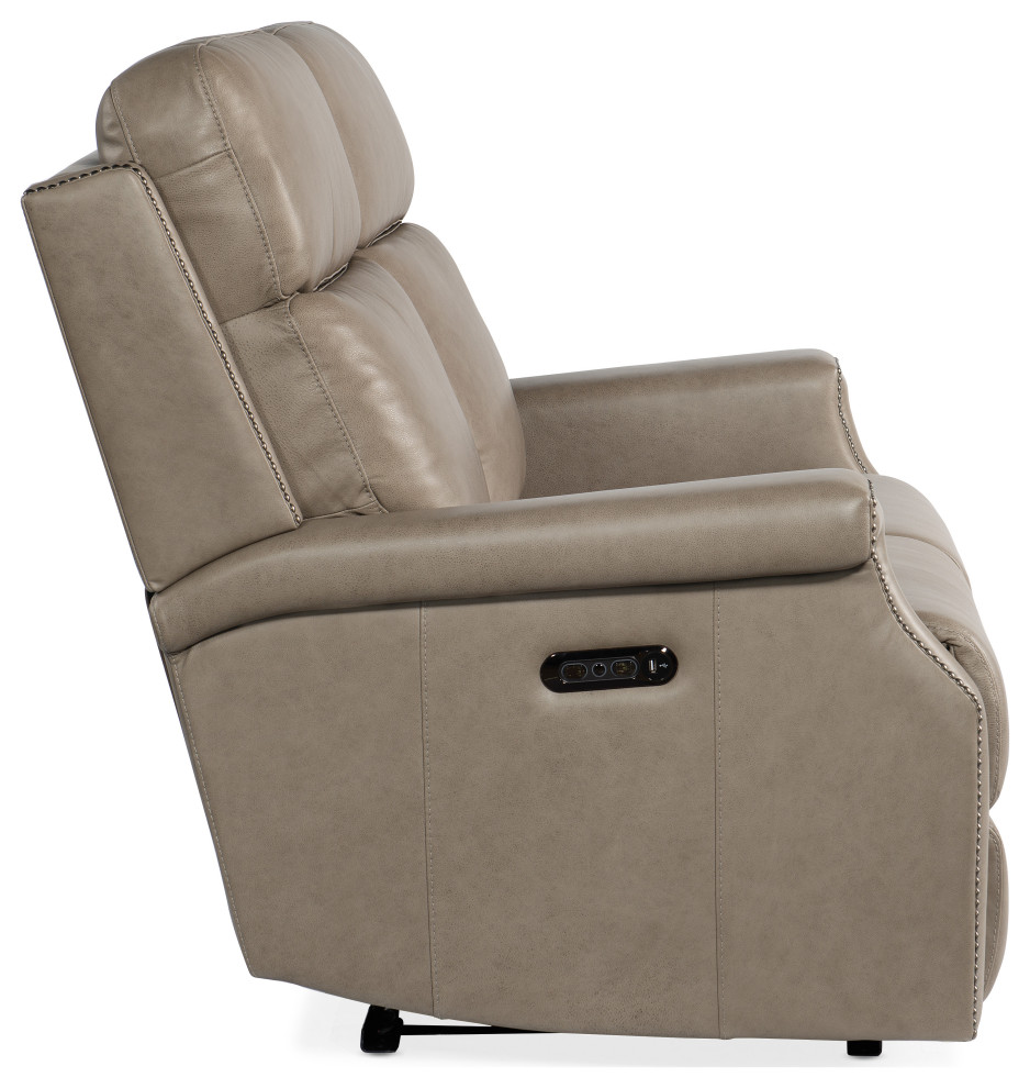 Vaughn Zero Gravity Loveseat With Power Headrest   Transitional   Loveseats   by Homesquare  Houzz