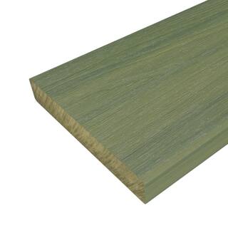 NewTechWood 1 in. x 6 in. x 8 ft. Icelandic Smoke White Solid Composite Decking Board UltraShield Natural Cortes US07-8-SW