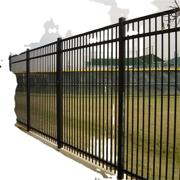 Popular Design Outdoor Factory Supply Aluminum Flat Top Fence Panel For Garden