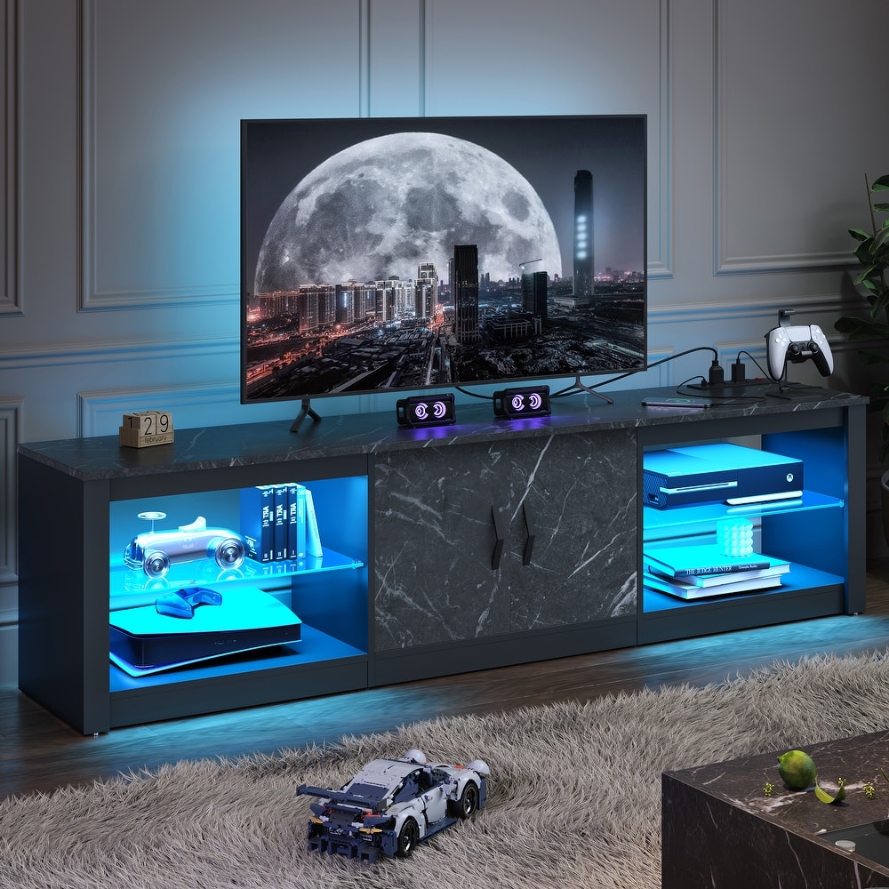 70 inch Modern TV Stand for TVs up to 75 inch with LED   Outlet   70 inch