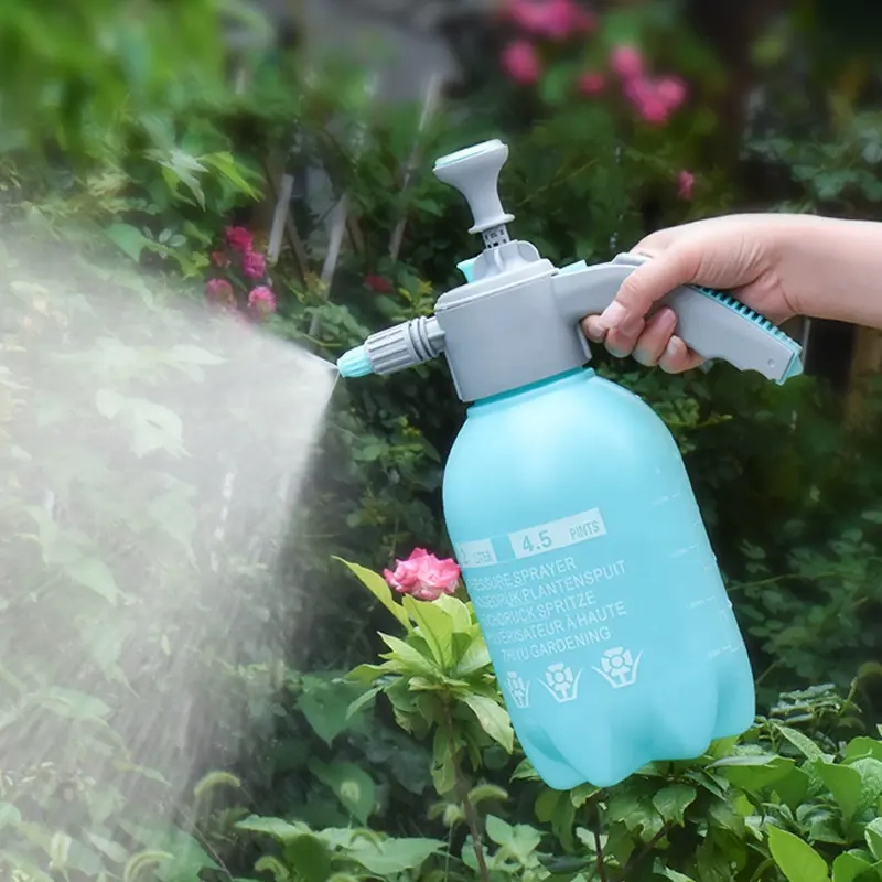 Wejump Pump Pressure Water Sprayer with Adjustable Nozzle and Extra Spray Wand Handheld Manual Garden Sprayer for Watering Plant