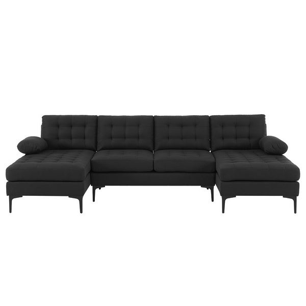 110'' 4-Seat U-Shaped Upholstered Sectional Sofa