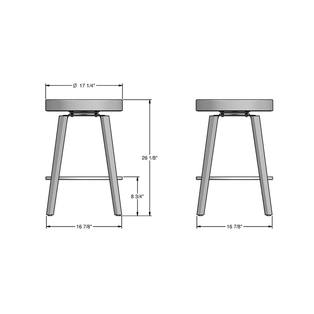 Amisco Walden Swivel Counter and Bar Stool