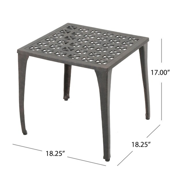 Contemporary Outdoor 18inch Side Table For Garden