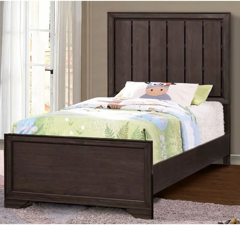 Granite Falls Brown Twin Bed