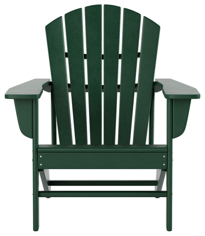 Portside Classic Outdoor Adirondack Chair (Set of 2) in Gray   Contemporary   Adirondack Chairs   by Homesquare  Houzz