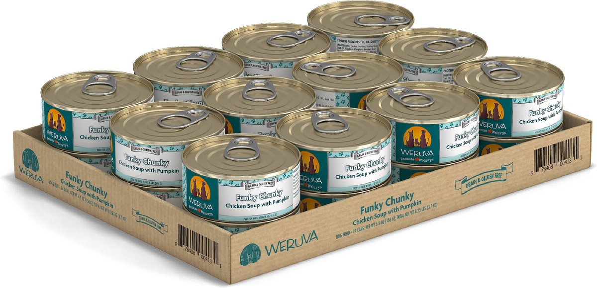 Weruva Funky Chunky Chicken Soup with Pumpkin Grain-Free Canned Dog Food