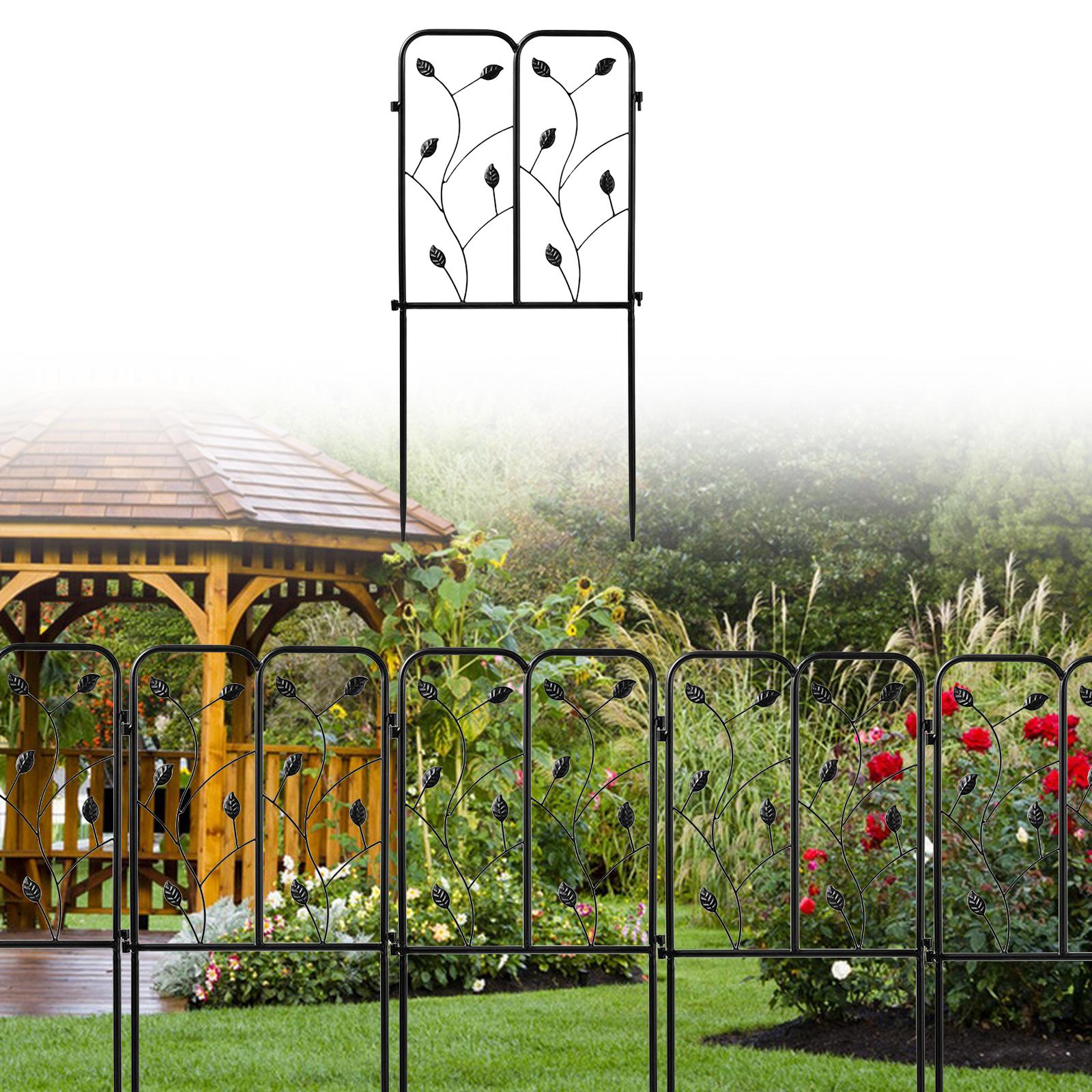 Metal Border Edging Landscape Outdoor for Dogs Decorative Garden Fence Panel