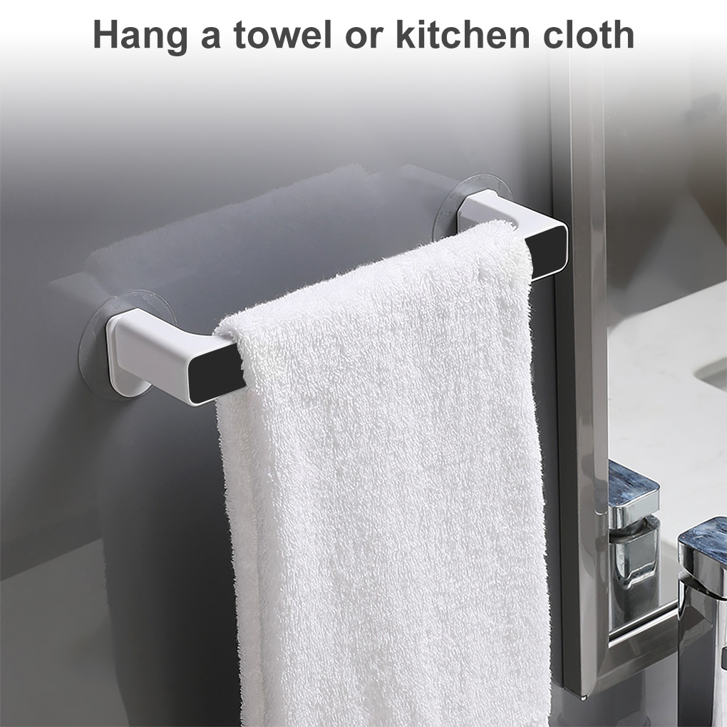 ABIDE Towel Rack Hanger Plastic Rag Bar Dish Cloth Hanging Storage Shelf for Kitchen Toilet Bathroom