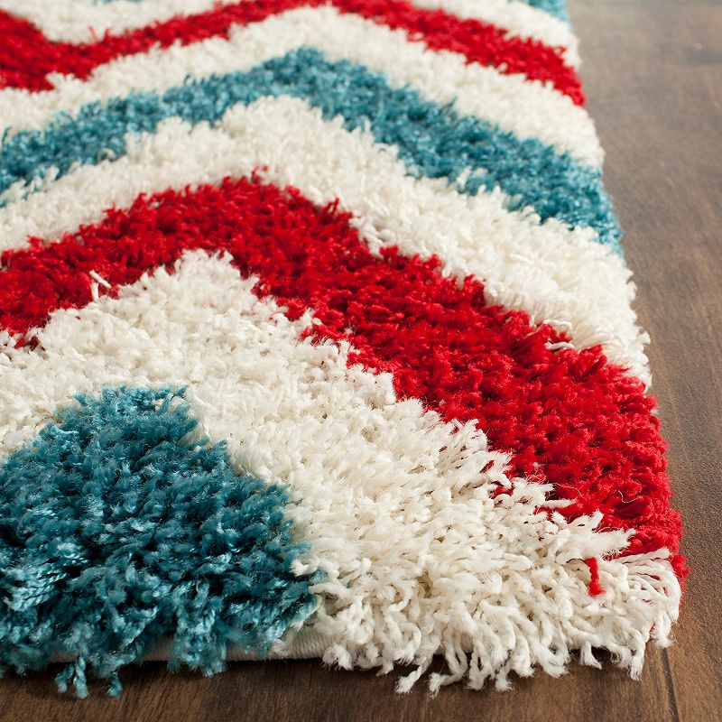 Safavieh Kids Chevron Stripe Shag Rug