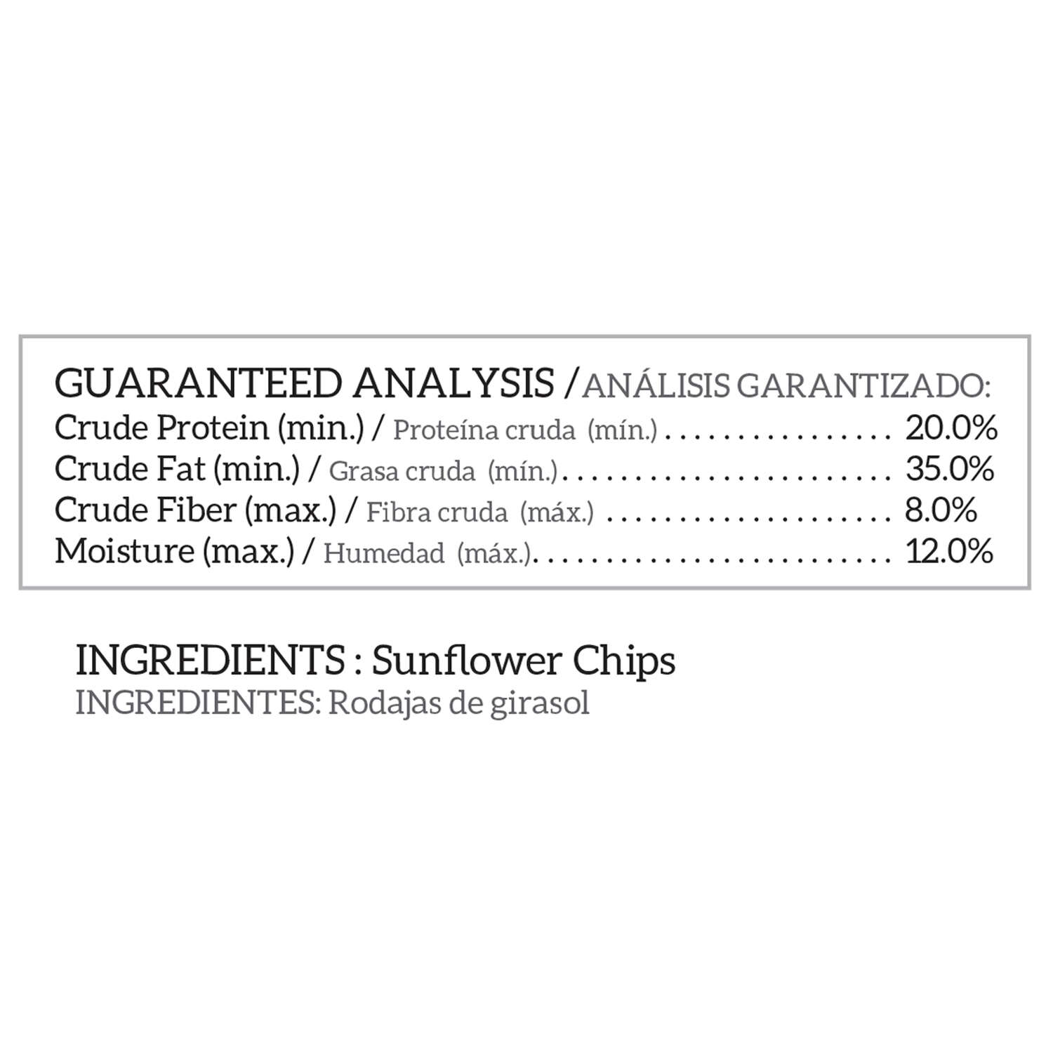 Ace Assorted Species Sunflower Sunflower Chips 3 lb