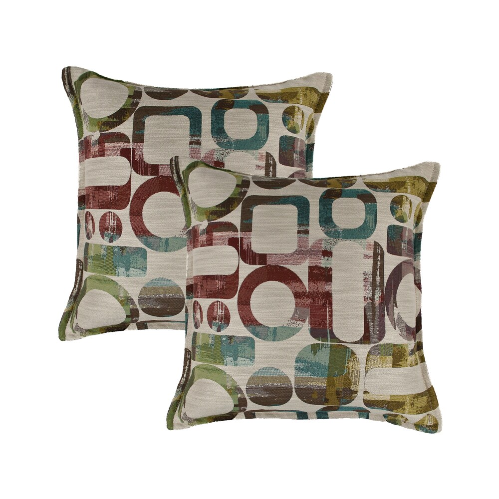 Sherry Kline Metropolis 20 inch Reversible Decorative Throw Pillow (set of 2)