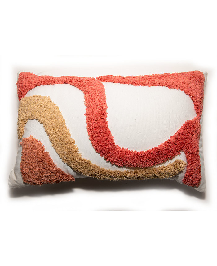 Jill Zarin Abstract Shag Decorative Pillow， 20