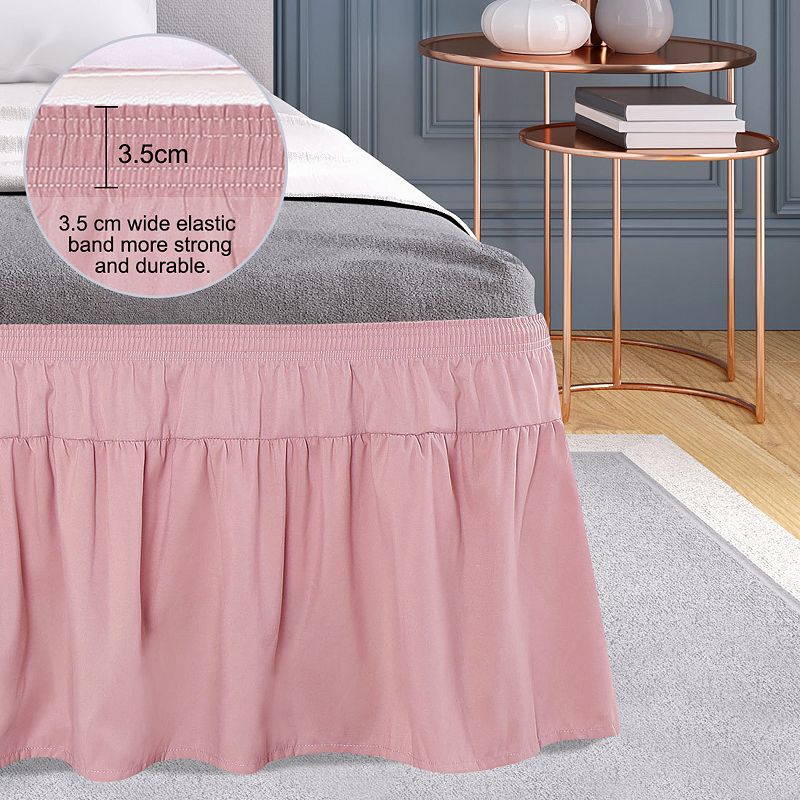 Ruffled Polyester Brushed Soft Platform 16 Drop Bed Skirts Twin 39 x 75