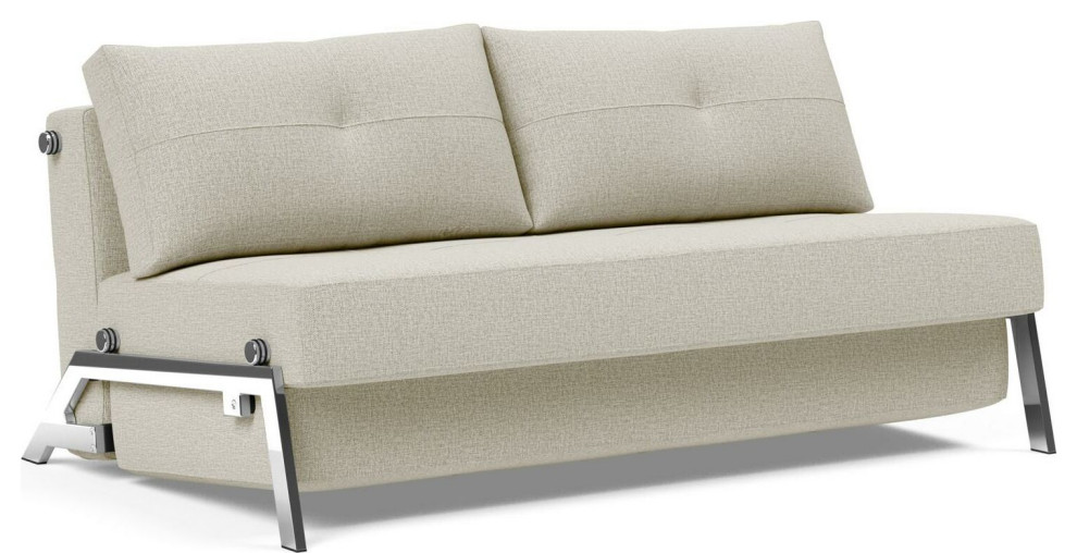 Cubed Chrome Sofa Bed   Midcentury   Sleeper Sofas   by HedgeApple  Houzz