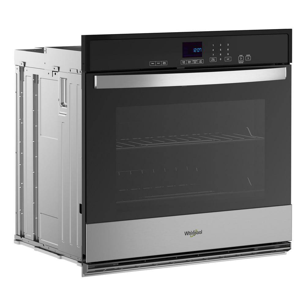 Whirlpool 27 in. Single Electric Wall Oven with Self-Cleaning in Stainless Steel WOES3027LS