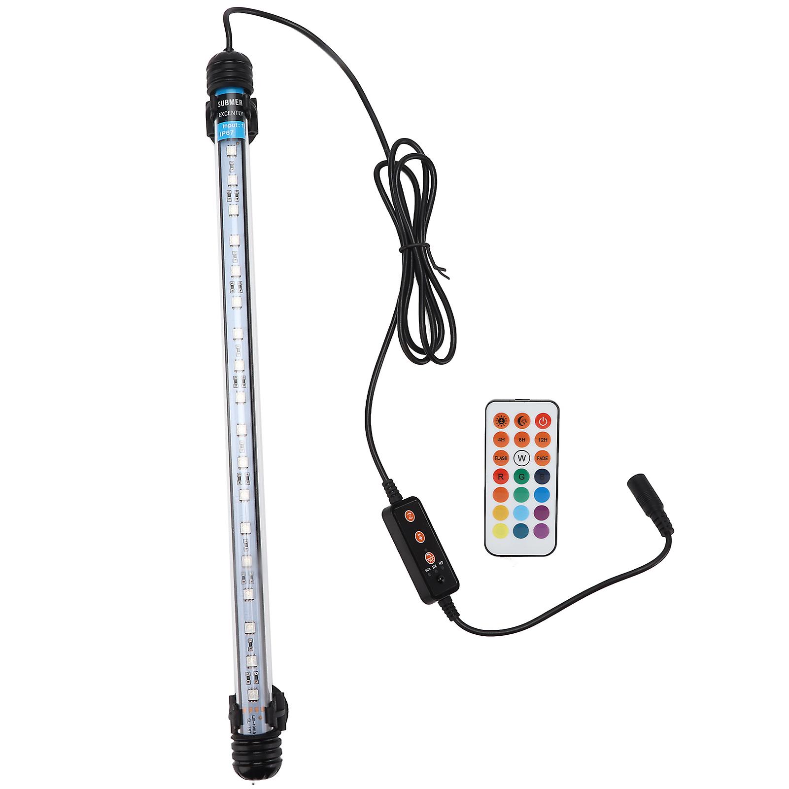 Aquarium Light Adjustable Timing Strong Penetrating Power Submersible Led Aquarium Light 110240v18 Lamp Beads Au Plug