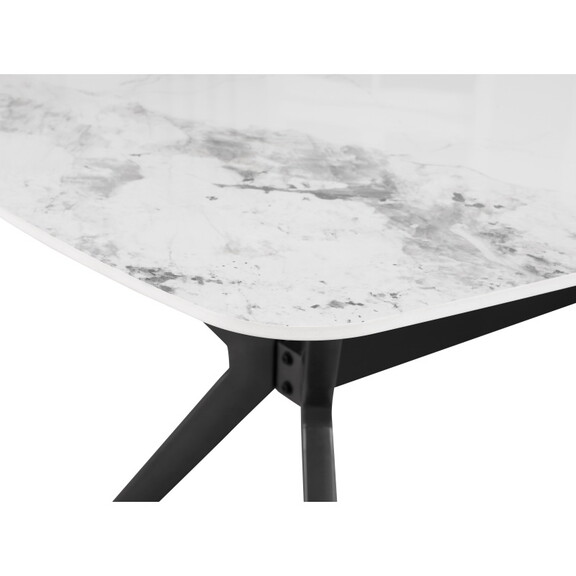 Morden Horse belly shape dining table with metal b...