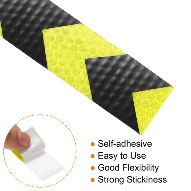 Unique Bargains Arrow Cars Waterproof Adhesive High Visibility Safety Reflective Tape 1 Roll