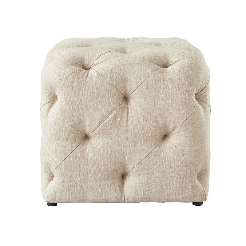 Cecil 1pc Ottoman Tufted Allover